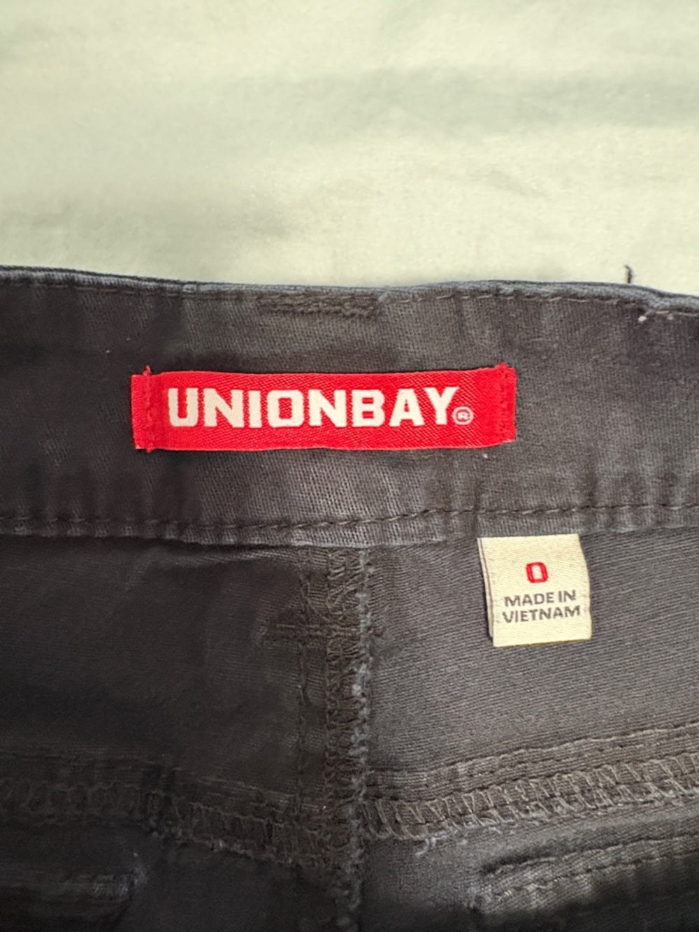 Union Bay Black Cargo Shorts - Picture 2 of 3